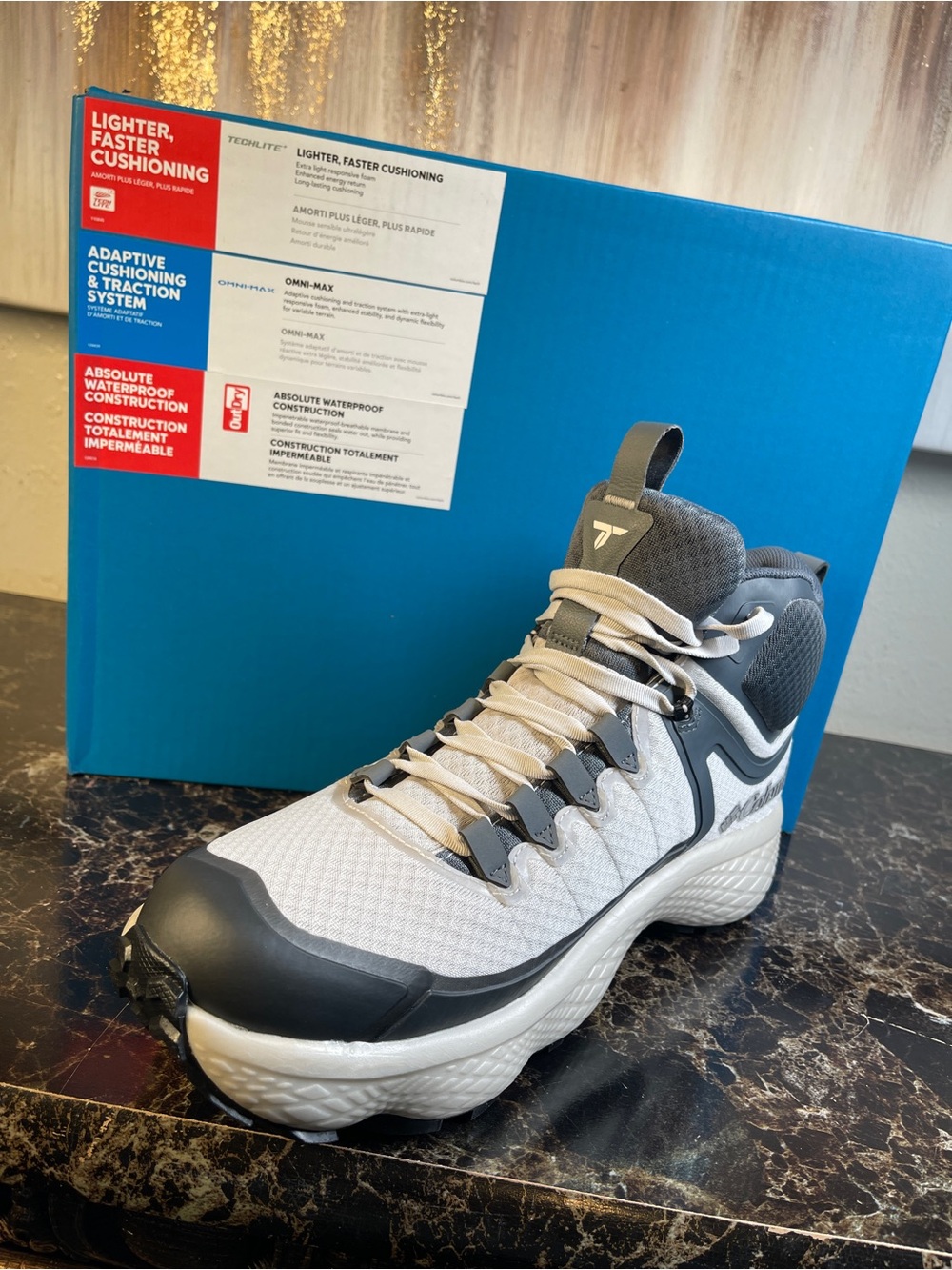 Columbia Moonstone & Graphite Escape Thrive Titanium Mid OutDry Hiking Shoes